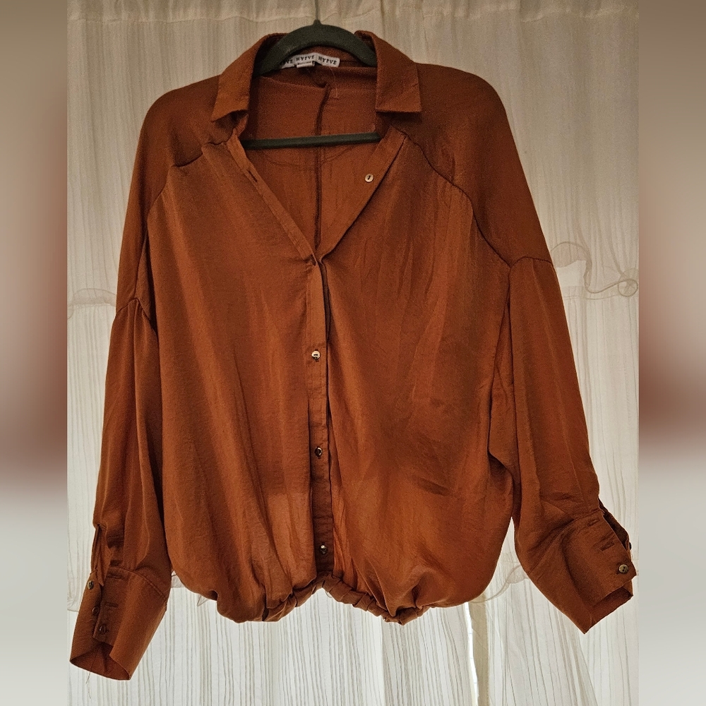 Elegant Brown Women's Top